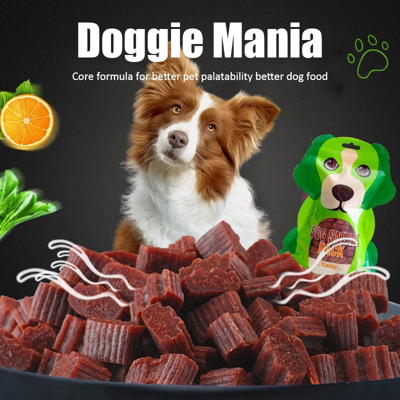 Dog Snacks Beef Particles Appetising Digesting Nutritious Delicious Chewy Training Rewards for Adult Dog Puppies Pet Food Snacks